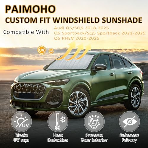 Thickened Windshield Sun Shade for Audi Q5/SQ5 2018-2025 - Image 3