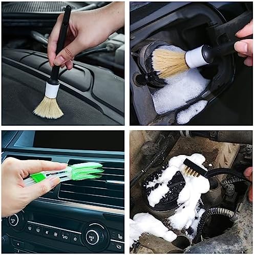 HMPLL 10pcs Detailing Brush Set, White - Image 6