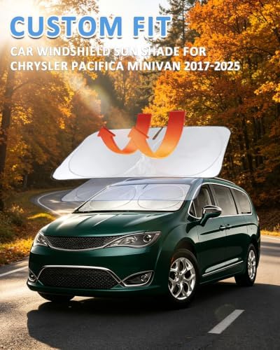 Sunshade for Chrysler Pacifica 2017-2025 2026 Windshield Sun Shade Shield - Image 4