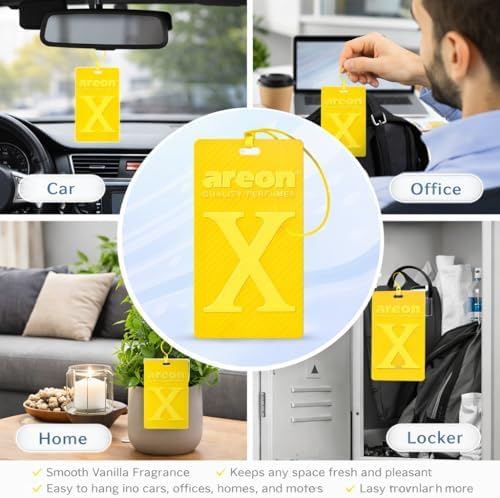 AREON X Version Vanilla Hanging Best Car Air Freshener - Long Lasting Scent for Car or Home - Long Lasting, Fresh, Luxurious Scent - Image 2