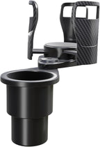Adjustable Expandable Cup Holder for car Most Cars Trucks SUVs.-Car Cup Holder Expander fit cola Coffee Cups,2 in 1 cupholder Expander Compatible with Big Paper Bucket. (BJ-2380) by Unknown