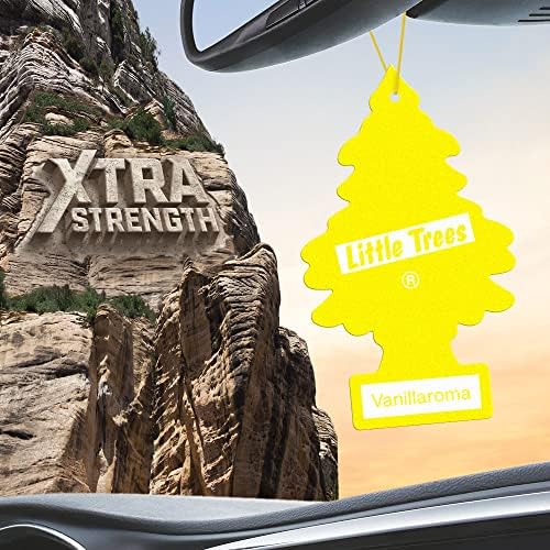 LITTLE TREES Car Air Freshener | Xtra Strength Provides Long-Lasting Scent for Auto or Home | Extra Boost of Fragrance | Vanillaroma, 24 Air Fresheners - Image 4