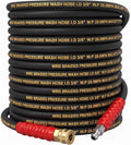 Hourleey 50FT Pressure Washer Hose with 3/8 Inch Quick Connect, High Tensile Wire Power Washer Hose, 4000 PSI by Hourleey