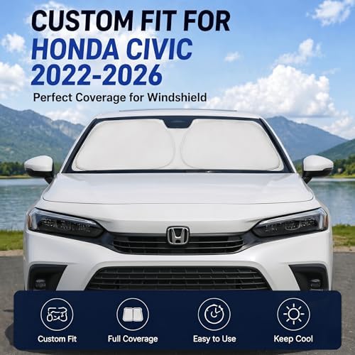 Windshield Sun Shade Sunshade for Honda Civic 2022-2026 - Image 2