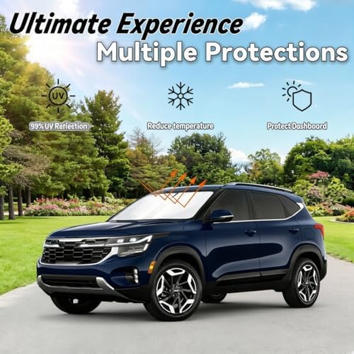 Windshield Sun Shade for Kia Seltos 2021-2025 2026 - Image 3