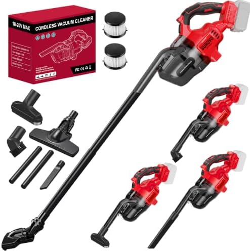 Cordless Vacuum Compatible with Milwaukee 18V Battery (No Battery) by Unknown