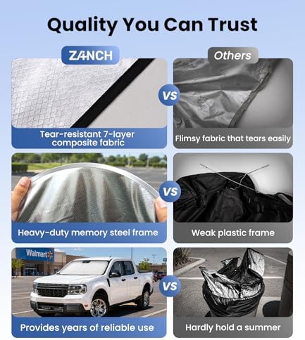 Zanch Windshield Sun Shade for Kia Telluride 2000-2025 - Image 4