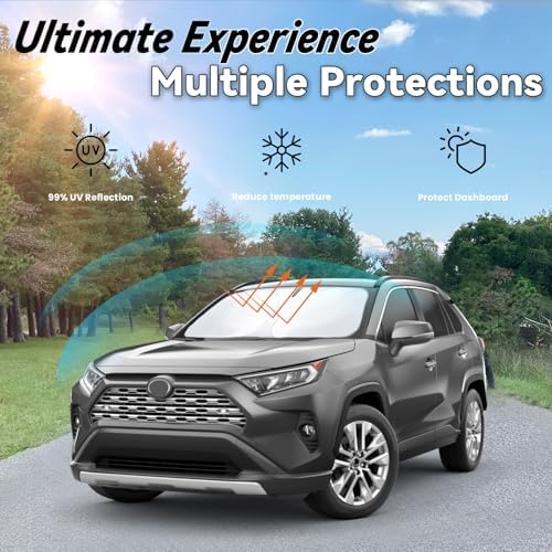 Windshield Sun Shade for Toyota RAV4 2013-2026 Accessories - Image 3