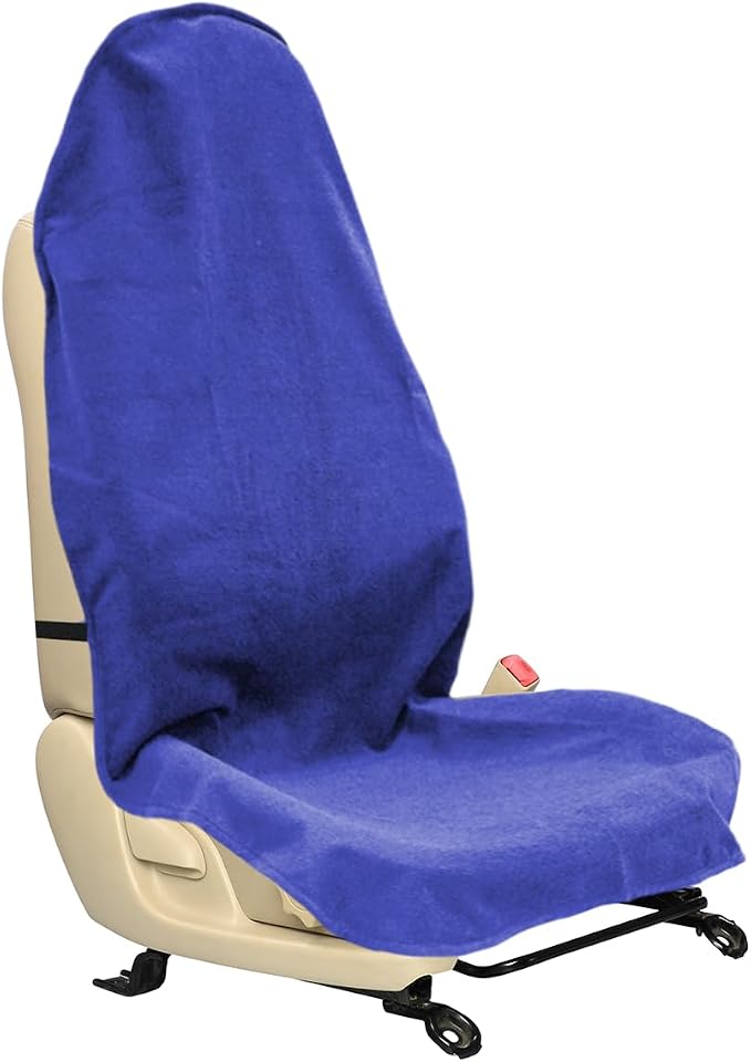 ZIMISI Waterproof Car Seat Cover Towel, Non-Slip Car Seat Protector for Gym Workouts, Running, Swimming, Beach & Hiking, Universal Sweat Towel Cloth for Cars, SUVs, Trucks (Blue) by Unknown
