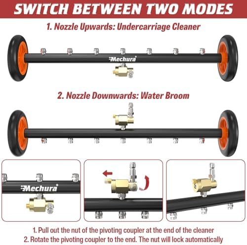24 Inch Undercarriage Pressure Washer Attachment, 4000 PSI - Image 5