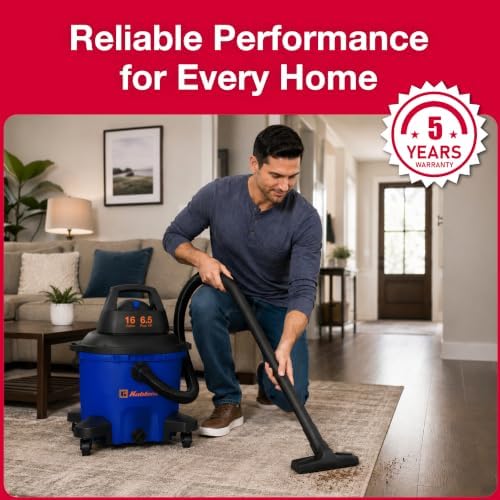 Koblenz WD-16 L4 Wet Dry Vacuum Cleaner, 16 Gallon Wet Dry Vac, 6.5 PHP - Image 4