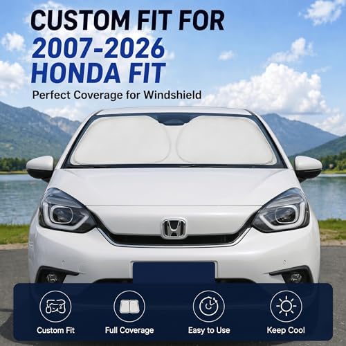 Custom Fit Windshield Sun Shade for Honda Fit 2007-2026 - Image 2