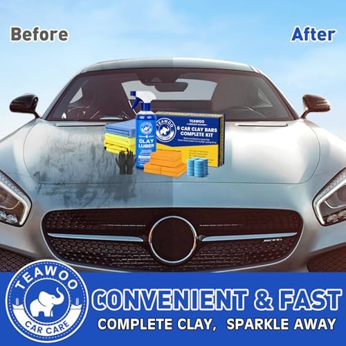 TEAWOO Clay Bar Kit, Car Detailing Kit for Car Detailing Cleaning - Image 6
