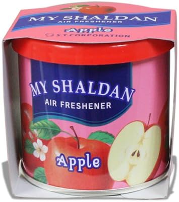 Pack of 12 My Shaldan Japanese Car Cup-Holder Natural Air Freshener Cans (Apple Scented) - Image 2