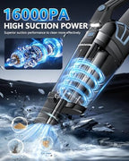 BQYPOWER Handheld Vacuum Cordless Rechargeable, Hand Held Car Vacuum - Image 2