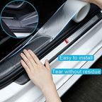 Storystore Car Door Edge Guards, 4In x 33Ft Door Sill Guard Protector, Anti-Scratch Adhesive Tape, Automotive Anti-Collision Strip for Car Door Edge/Front and Rear Bumper/Door Sill Protector | Trim-to-fit Carbon Fiber Protective Strip for Door Edges, B... - Image 5