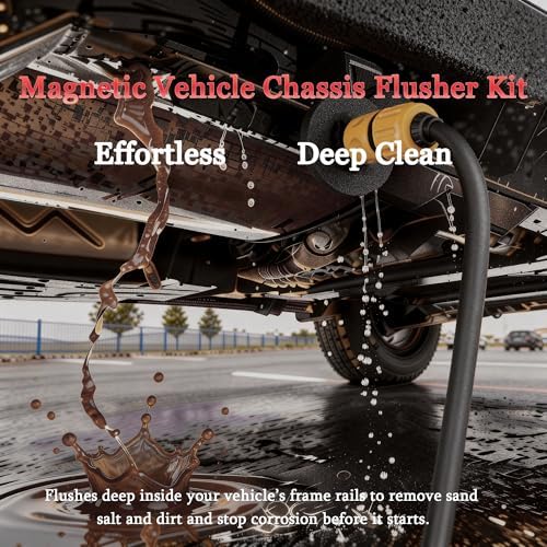 Magnetic Chassis Flusher Kit,Truck Frame Washer & Frame Flusher, Chassis Cleaner & Flush for Off Road Vehicle - Image 2