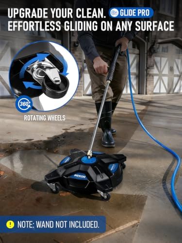 MEKOH 16.5'' 4-Wheel Lightweight Pressure Washer Surface Cleaner, 3600PSI - Image 2