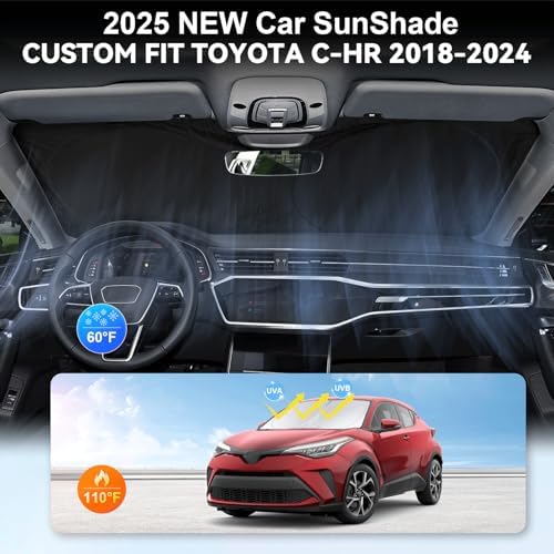 Windshield Sunshade for 2018-2023 Toyota CH-R C-HR CHR Sun Shade Sun Visor - Image 4