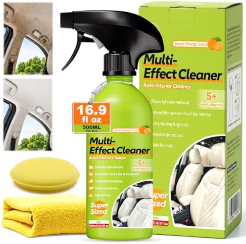 Car Interior Polish Ceiling Foam Headliner Roof Fabric Cleaner Spray Kit by SNOWLILY