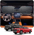 for Windshield Sunshade Umbrella for 2022-2026 Toyota Tundra 3rd Gen Custom Fit Windshield Sun Protector Cover 6-Layer Heat-Resistant Fabric, Ultra-Strong Fiberglass Frame (for 2022-2026 Tundra) by BSTW