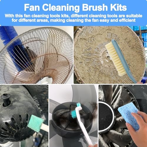 XANGNIER Fan Cleaning Brush Dust Removal Tool Kit,Bendable,10 Pcs - Image 4