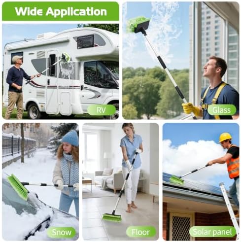 Ordenado 56" Car Wash Brush with Long Handle, Soft Bristle& Rubber Squeegee - Image 7