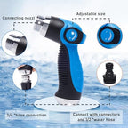 Blue Car Wash Foam Gun Sprayer Kit with Sponge & Towel, Snow Foam Blaster for Car & Garden Cleaning - Image 3
