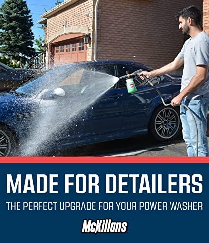 McKillans® Short Pressure Washer Gun with Replacement M22 Inlet - High Pressure Water Handle with 1/4” Quick Connector Coupler - Power Washer Gun Compatible with Foam Cannon - Car Wash Foam Gun - Image 4