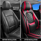 Fit Patriot Car Seat Covers Compatible with Jeep Patriot 2007-2015 2016 2017-Premium Leather,Waterproof,Breathable,Airbag Compatible &All-Weather Seat Cushion Protecto(Full Set,Red) - Image 7