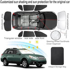 TINGLU Window Shades for Subaru Outback Wagon 2010-2014 Accessories Car Side Full Windows Windshield Sun Shade Sun UV Rays & Privacy Protection for Camping,Napping,and Relaxing 8PCS - Image 3