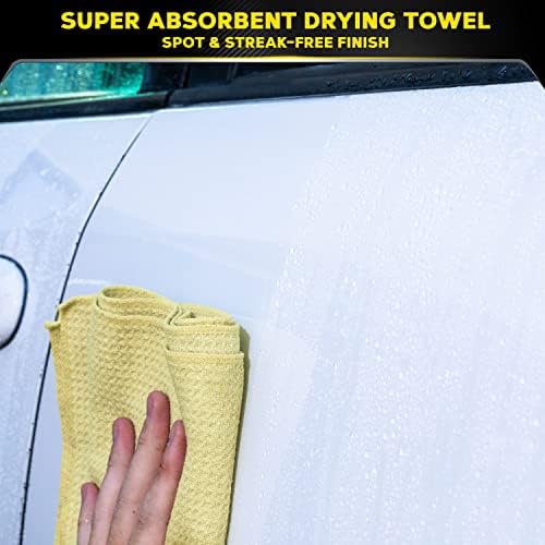 Meguiar's Water Magnet Microfiber Drying Towel,Premium Car Wash Microfiber Towel that’s Super Plush,Water Absorbent & Scratch-Free Big-Microfiber Towels for Cars,(Pack of 6) - Image 2