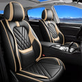 Fit Liberty Car Seat Covers Compatible with Jeep Liberty 2002-2010 2011 2012-Premium Leather,Waterproof,Breathable,Airbag Compatible &All-Weather Seat Cushion Protecto(Full Set,Beige) by Unknown