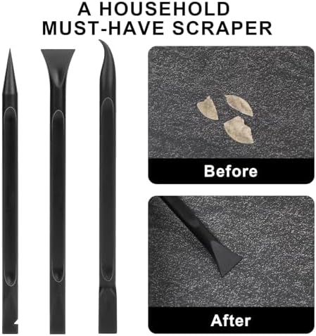 Crevice Cleaning Tool, 9 PCS Carbon Fiber Plastic Scraper Tool Car Detailing Brush Set Non-scratch Multi-purpose Scraper for Clean Small Narrow Spaces and Gaps, Remove Stickers Labels Oil Stains Dirt - Image 7