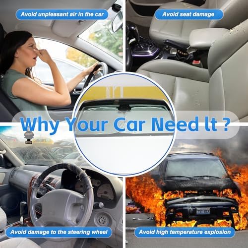 Windshield Sun Shade for Ford Escape 2013-2019 Front Window Shade Custom Fit Escape Accessories Sun Visor Foldable Shade Blocks UV Rays Summer Must Have Car Accessories - Image 3