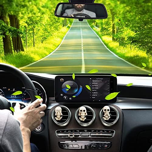 Skull Decor Car Air Freshener Vent Clips Goth Halloween Decorations Gifts - Image 6