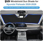 Custom Fit Windshield Sun Shade for Hyundai Palisade 2020-2026 - Image 3
