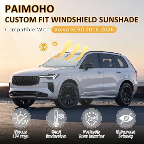 Thickened Windshield Sun Shade for Volvo XC90 2016-2026 - Image 3