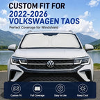 Custom Fit Windshield Sun Shade for Volkswagen VW Taos 2022-2026 - Image 2