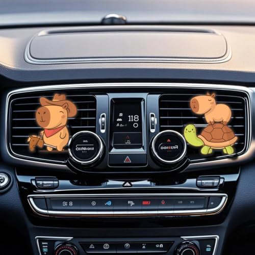 Cute Car Air Freshener Clips,Capybara Car Vent Clip,Car Vent Decoration Accessories,Auto Air Conditioner Clip,Automotive Interior Decoration Gifts for Girls and Women - Image 5