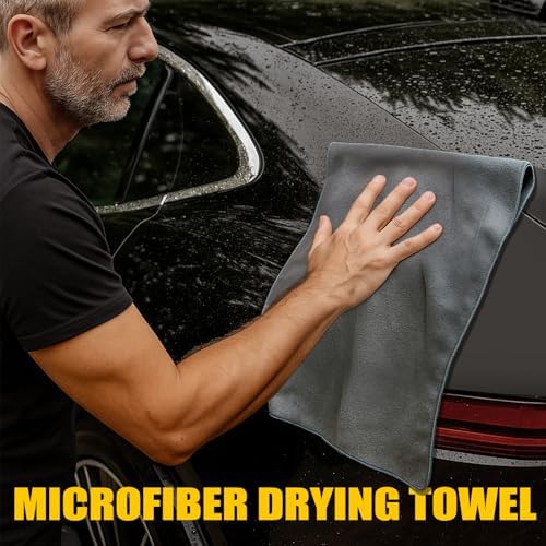 10PCS Car Detailing Brush Kit, All-in-One Interior Exterior Auto Detailing Brushes Set, Durable Ultra Soft Boars Hair Car Detail Brush, Car Cleaning Brush with Storage Bag & Car Drying Towel - Image 5
