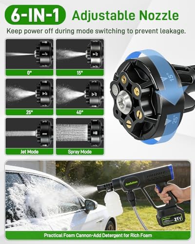 Avalution Cordless Washer,2026 Newly Portable Handheld Car Washer - Image 4
