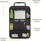Car Backseat Organizer, Kids Seat Pockets, Back Seat Protector, Durable Strong Straps, Touchable Tablet Holder, Easy Wash, 10 Storage Pockets, 2 Pack Set - Image 6