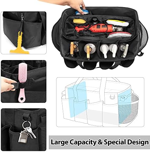 HODRANT Detailing Bag with Polisher Carry Bag for Buffer Bottle Towel - Image 3