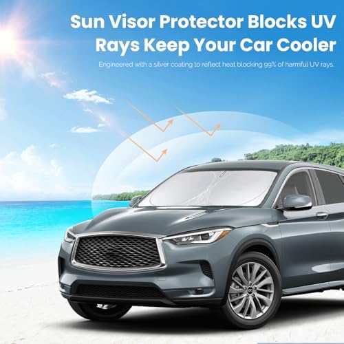 Windshield Sunshade for Infiniti QX50 QX55 QX60 2018-2026 QX80 Window Shade - Image 5