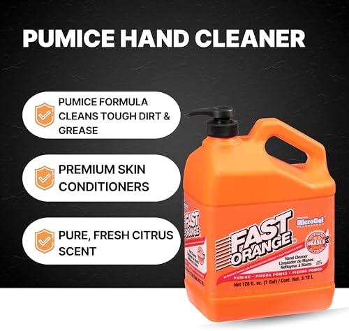 Fast Orange Permatex 25219 Pumice Lotion Hand Cleaner with Pump, 1 Gallon (Pack of 2) - Image 3