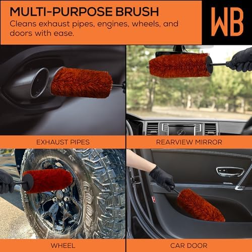 Suds Lab WB Premium Detailing Wheel Brush, Ultra-Soft, 17.7", All Vehicles - Image 4