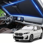 Windshield Sun Shade for BMW X1 E84 2016-2024 2025 Sunshade Front Window Shade Custom Fit X1 E84 Accessories Sun Visor Foldable Shade Blocks UV Rays Accessories by AuyNeas