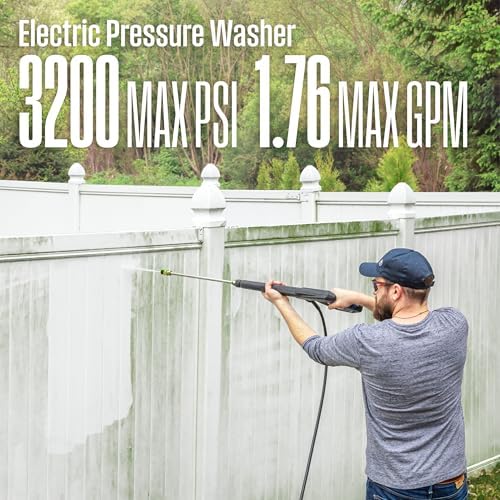 Westinghouse WPX3200e Electric Pressure Washer, 3200 Max PSI and 1.76 Max GPM, Universal Motor, Onboard Soap Tank, Spray Gun and Wand, 5 Nozzle Set, for Cars/Fences/Driveways/Homes/Patios/Furniture - Image 5