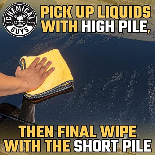 Chemical Guys Professional Grade Premium Microfiber Towels for Cars,Gold,16" x 16",Ultra-Soft and Scratch-Free Car Detailing Cloths for Trucks,Motorcycles,and More,(Pack of 6) - Image 4